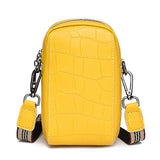 100% Leather Women Shoulder Bag Mini Female Mobile phone bag