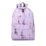 Forest Print Middle School Backpack - Waterproof Polyester Bag