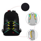 Forest Print Middle School Backpack - Waterproof Polyester Bag