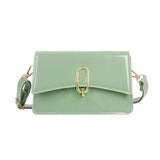 Retro Casual Lady Handbag Shoulder Bag PU Leather Small Square Bag