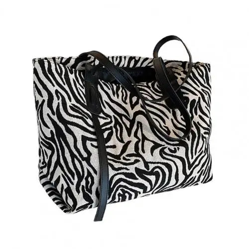 Leopard Print Faux Leather Shoulder Bag for Women