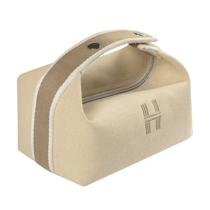 Waterproof Canvas Makeup Pouch Cosmetic Bag Women Makeup Organizer Toiletry Bag