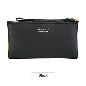 Slim Zipper Wallets for Women Money Bag Clutch Purse