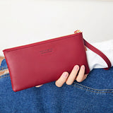 Slim Zipper Wallets for Women Money Bag Clutch Purse