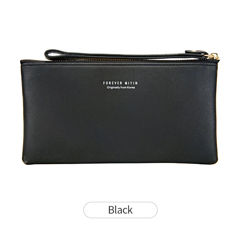 Slim Zipper Wallets for Women Money Bag Clutch Purse