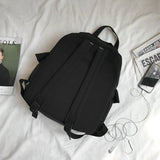 Waterproof Nylon Backpack for Teenage Girl School Bag