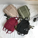 Waterproof Nylon Backpack for Teenage Girl School Bag