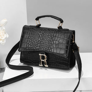 Stone Pattern Shoulder Bags Crossbody Handbag Flap Small Top-handle Bag