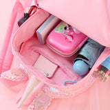 Sequin Unicorn Schoolbag, Large Capacity Backpack