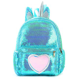 Sequin Unicorn Schoolbag, Large Capacity Backpack