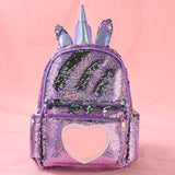 Sequin Unicorn Schoolbag, Large Capacity Backpack