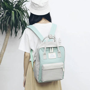 Japanese College Style Nylon Backpack