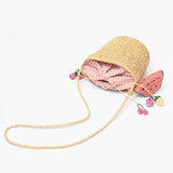 Summer Holiday Beach Bag Ladies Woven Bucket Bag Straw Bag