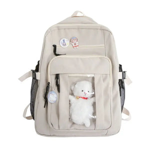 Summer Nylon Women Rucksack Double Shoulder Backpack for Teenager Girls