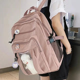Summer Nylon Women Rucksack Double Shoulder Backpack for Teenager Girls