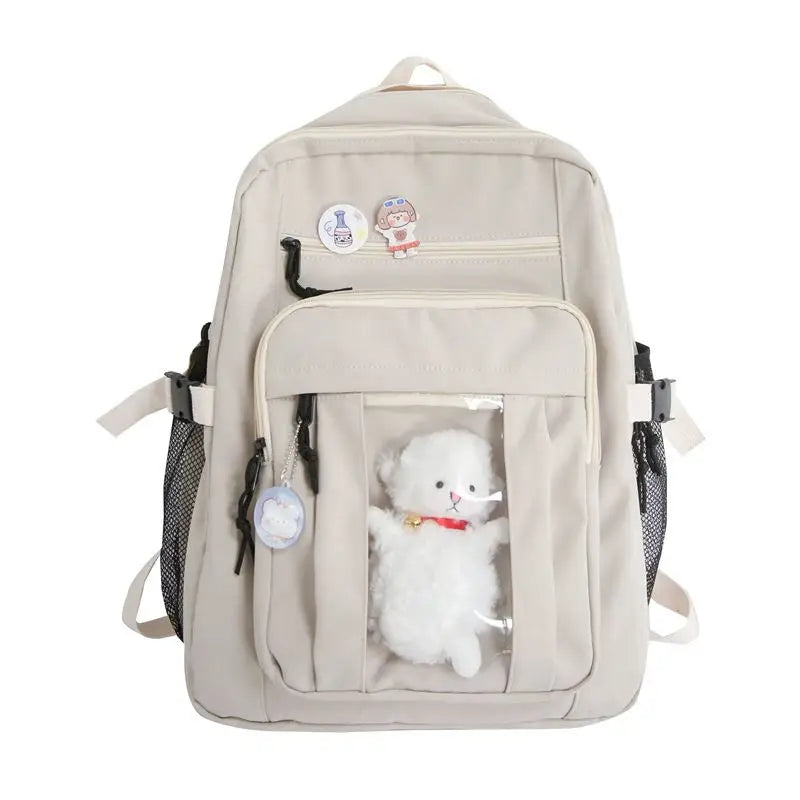 Summer Nylon Women Rucksack Double Shoulder Backpack for Teenager Girls