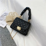 Summer Pleated Handlebags For Women PU Crossbody Bags