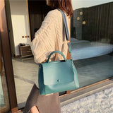 Large Capacity Handbags Women PU Shoulder Messenger Bag