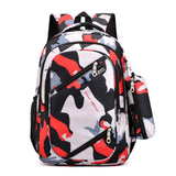 Camouflage Military School Bag for Teenage Boys Girls Backpack