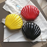 Wild Shell PVC Shoulder Bag 8 Colors Women Bags