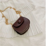 Chain Saddle Bag Net Red Ocean Style Shoulder Crossbody Mini Bag Women