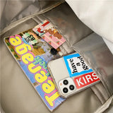 Waterproof Nylon Insert Buckle Women Backpack Female Multi-pocket Travel Bag