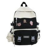 Waterproof Nylon School Backpack for Teenage Girls Large Capacity Bagpack