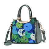 Women's Painting PU Handbag, Shoulder Messenger Bag
