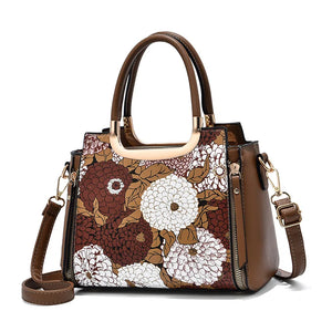 Women's Painting PU Handbag, Shoulder Messenger Bag