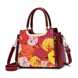 Women's Painting PU Handbag, Shoulder Messenger Bag