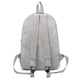Corduroy School Backpack for Teen Girls Striped Rucksack