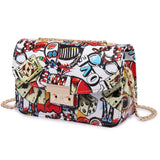 Summer Graffiti Ladies Handbags Mini Bag Women Messenger Bags for Women