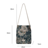 Women Casual Canvas Shoulder Bag Large Capacity Crossbody Handbag