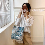Women Casual Canvas Shoulder Bag Large Capacity Crossbody Handbag