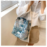 Women Casual Canvas Shoulder Bag Large Capacity Crossbody Handbag
