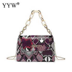 Snakeskin Clutch Bag For Wedding Party Mini Wallet Clutches Girls Gift