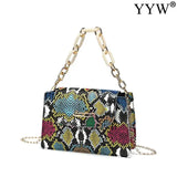 Snakeskin Clutch Bag For Wedding Party Mini Wallet Clutches Girls Gift