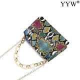 Snakeskin Clutch Bag For Wedding Party Mini Wallet Clutches Girls Gift