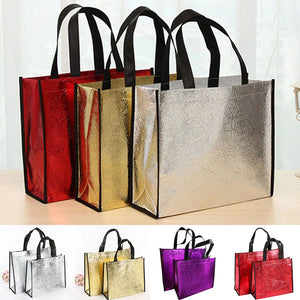 Women Handbag Laser Fabric Non-woven Shoulder Bag Lady Single Casual Shopping