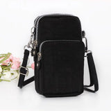 Women Hanging Neck Running Arm Phone Bag Crossbody Shoulder Pouch