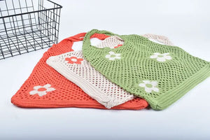 Korean Style Mesh Beach Tote Shoulder Bag