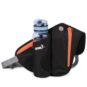 Unisex Waist Belt Bag Pockets Running Bottle Phone Key Holder