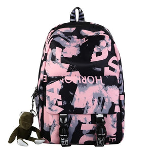 Camouflage Waterproof School Bag Teenage Girl Boy Couples Travel Rucksack