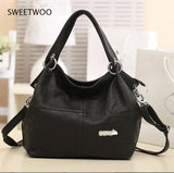 Women Messenger Bucket Bags Pu Leather Small Shoulder Ladies Girls Handbags