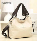 Women Messenger Bucket Bags Pu Leather Small Shoulder Ladies Girls Handbags