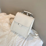 Women Mini Back Pack Travel High Bookbag School Bags for Teenage Girls PU Leathe