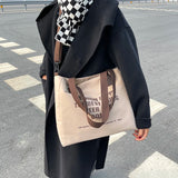 Nylon Shopping Shoulder Bag Large Capacity Handbag Tote For Girls