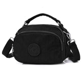 Canvas Shoulder Bag Casual Tote Handbag Zipper Crossbody
