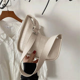 Women Solid Shoulder Handbags Stone Pattern PU Leather Hobos Bags