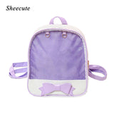 Women's School Bag for Teenage Girls Waterproof Leather Backpack